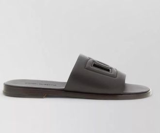 Dolce & Gabbana leather slide sandals
