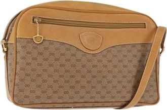 Gucci Pre-owned Vintage Cross Body Bag - Dames - Vintage Schoudertas - Beige - ONE Size - Leer - Vintage