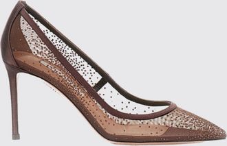 Aquazzura D&eacute;collet&eacute; Nude Aquazzura in nylon a rete con strass