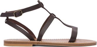 K.Jacques Arelatepulit Sandaal - Dames - Sandalen - Bruin - 37 EU - Leer - Schoenen