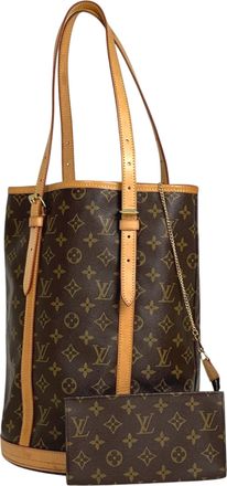 Louis Vuitton Brown Monogram Pouch Shoulder Bag Tote Bag (Pre-Owned)