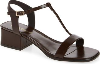 Jeffrey Campbell Austere Ankle Strap Sandal in Coffee at Nordstrom, Size 7.5
