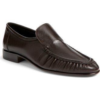 The Row Soft Two Loafer in Lacquer Brown at Nordstrom, Size 6.5Us