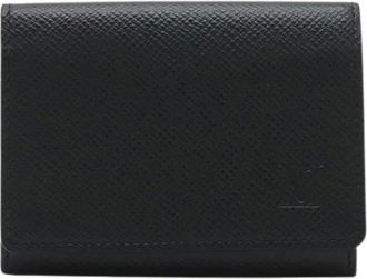 Louis Vuitton Pre-owned Wallets, male, Black, Size: ONE SIZE Pre-owned Taiga Card Case
