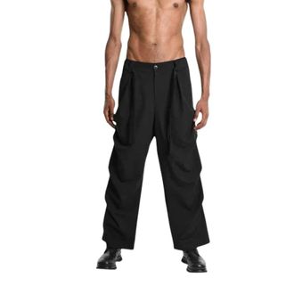 La Haine Inside Us Gutters Wide Trousers - male - La Haine Inside Us - Wide Trousers - Black - S - Trousers