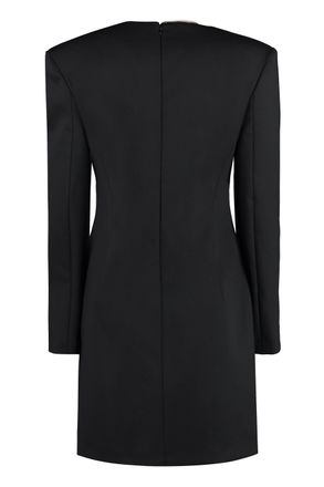 Genny Womens Wool-blend Dress - Black - Size EU 38 (Womens)