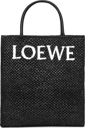 Loewe Borsa tote in rafia - Nero
