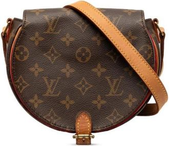 Louis Vuitton Pre-owned Sac Tambourine - Dames - Vintage Schoudertas - Bruin - ONE Size - Leer - Vintage