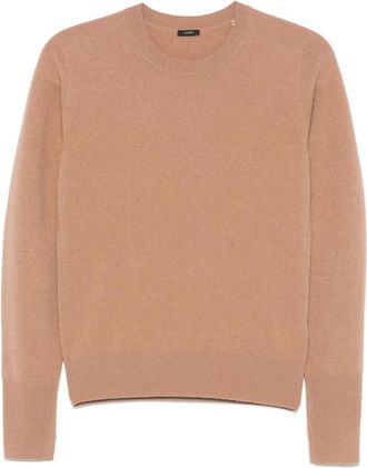 Joseph Beige Cashmere Casual Sweater - Dames - Cashmere truien - Beige - XL - Kasjmier - Truien & Vesten