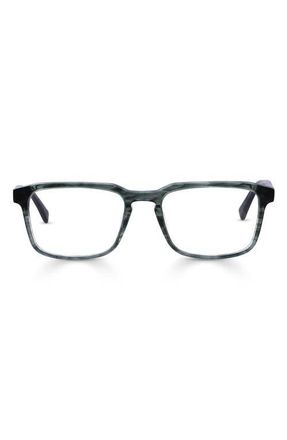 Eyebobs Seymour 52mm Rectangular Reading Glasses in Thyme /Basil at Nordstrom, Size +1.25