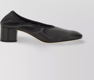 Aeyde block heel round toe ballerina shoes