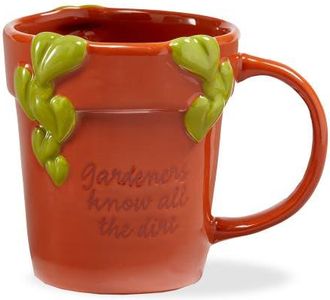 Tag Gardeners Know All The Dirt Mug Multi Earthenware Spring in Red at Nordstrom