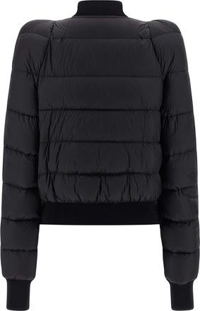 Rick Owens Womens Black Nylon Bomber Clothing