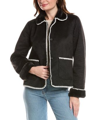 Ellen Tracy Blanket Stitch Jacket