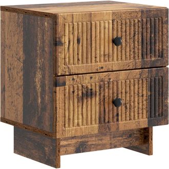 vidaXL Armario De Noche Madera Envejecida 43 X 34,5 X 47,5 Cm Vidaxl
