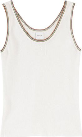 Paul Smith Top In Maglia Bordo Riga Ps