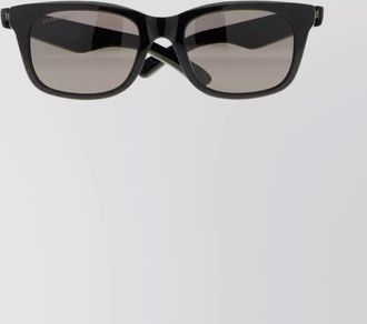 Balenciaga rectangular frame sunglasses dark lenses