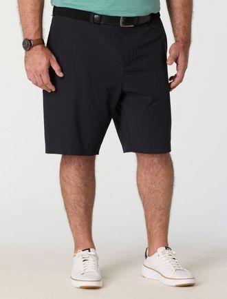 Callaway Big & Tall Premium Flat-Front Golf Shorts in Caviar at Nordstrom, Size 42