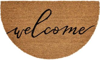 Beliani Felpudo De Fibra De Coco Antideslizante 45 X 75 Cm Con Dorso De Pvc Natural Ambuklao