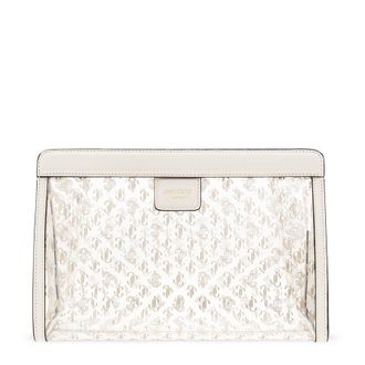 Jimmy Choo London Varenne Logo Leather Pouch