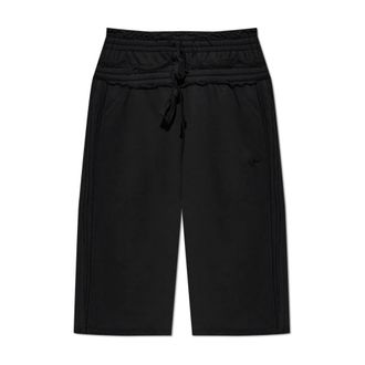 adidas Shorts met rafelzomen - Dames - Korte Broeken - Zwart - 2XS - Katoen - Korte Broeken
