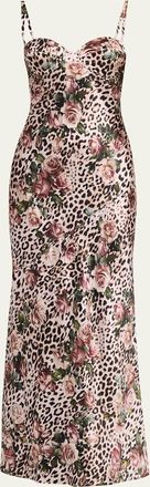 L'agence Sayla Bias-Cut Silk Gown
