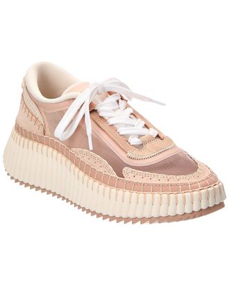 Chlo&eacute; Nama Nylon & Suede Sneaker