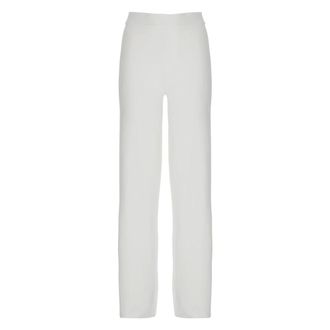 KANGRA Straight Trousers, female, White, Size: XS Elasticated-waist Trousers