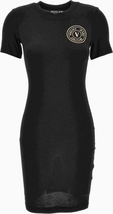 Versace Jeans Couture Jurken - Dames - Korte kleedjes - Zwart - 2XS - Kleedjes