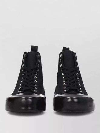 Jil Sander canvas high-top sneakers