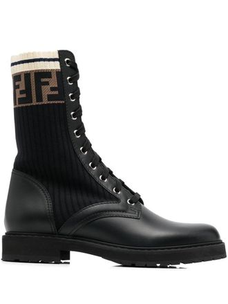 Fendi Anfibi Rockoko - Nero