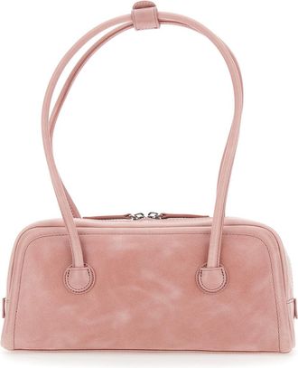 Margesherwood Womens Shoulder Bag Soft Boston Ew Pink Leather Cow