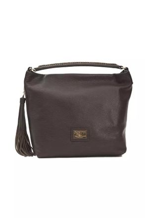 Pompei Donatella Brown Leather Women Shoulder Womens Bag