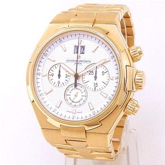 Vacheron Constantin Pre-owned Vacheron Constantin Overseas Chronograph Automatic Silver Dial Mens Watch 49150/B01J-9215