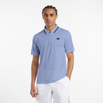 New Balance Uomo Tournament Polo in Viola, Maglia di Poliestere, Taglia XL
