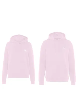 Converse Kapuzensweatshirt CONVERSE EMBROIDERED STAR CHEVRON BRUSHED BACK FLEECE HOODIE, Herren, Gr. XL, rosa (blush hush), angeraute Sweatware, Obermaterial: 