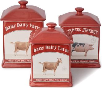 Certified International Vintage Farm Canister Set
