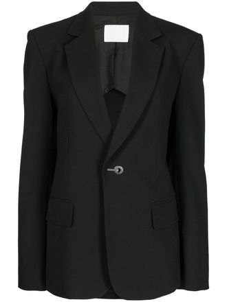 Dion Lee Blazer monopetto con cintura - Nero