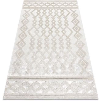 RugsX Rugsx - Carpet santo sisal 58389 diamonds, geometric, zigzag beige beige 200x290 cm