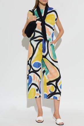 Pleats Please Issey Miyake Pleated Trousers, Womens, Multicolour