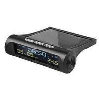 OEM Reloj Solar Digital Para Coche Con Pantalla Lcd Que Muestra La Hora, La Fecha Y La Temperatura Interior, Para Uso Personal En Exteriores. - Crezuo