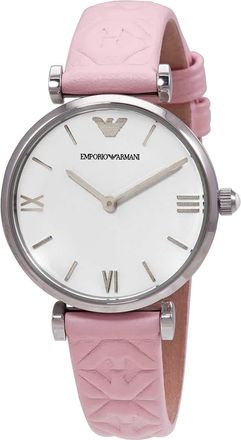 Emporio Armani Gianni Quartz White Dial Ladies Watch AR11205