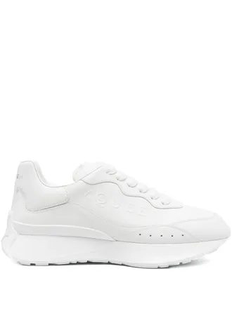 Alexander McQueen Oversized logo-embossed chunky sneakers - White
