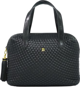 Bally Vintage Quilted Leather Leather Handbag (Pre-Owned)