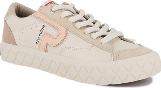 Palladium Sneaker PALLADIUM PALLA ACE LO MIX LTH, Damen, Gr. 37,5, wei&szlig;cap gray, Leder, Synthetik, Schuhe Sneaker