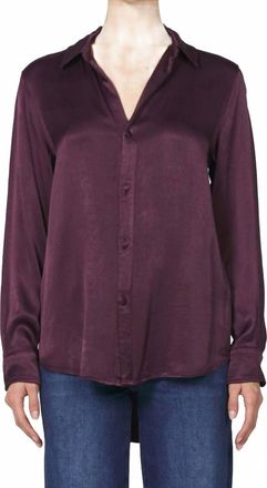 Dear John Denim Galina Satin Shirt In Fig