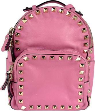 Valentino Garavani Pink Leather Backpack (Pre-Owned)