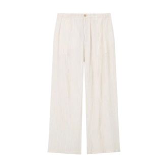 Emporio Armani Wide Trousers, male, Beige, Size: L Wide Trousers