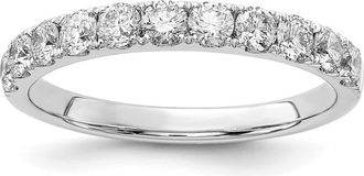 Diamond2Deal 14k Gold Lab Grown Diamond Wedding Band Ring 3/4Ct Clarity- VS Color- G-H