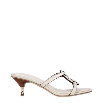 Tory Burch Tory Burch Damens Sandalen Hellbeige/Cremefarbenes Leder